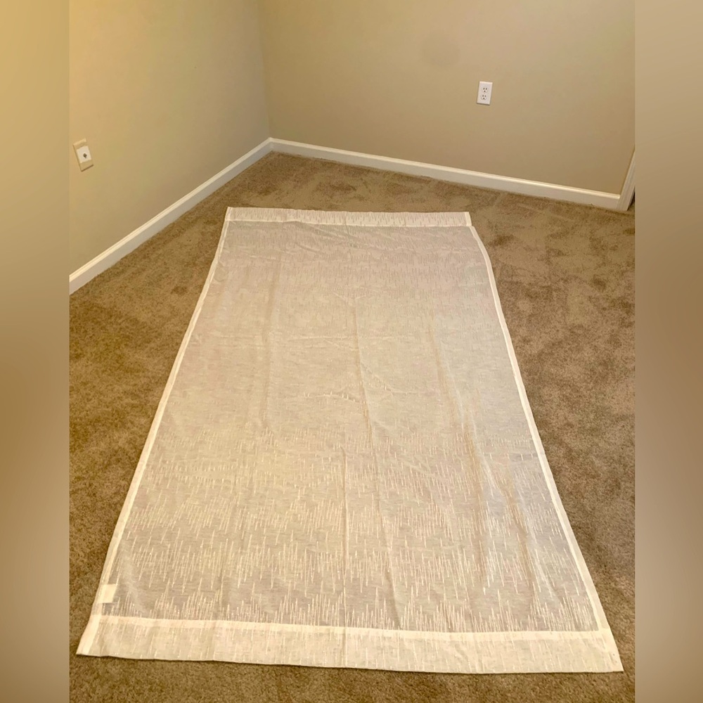 Long Ivory Curtains